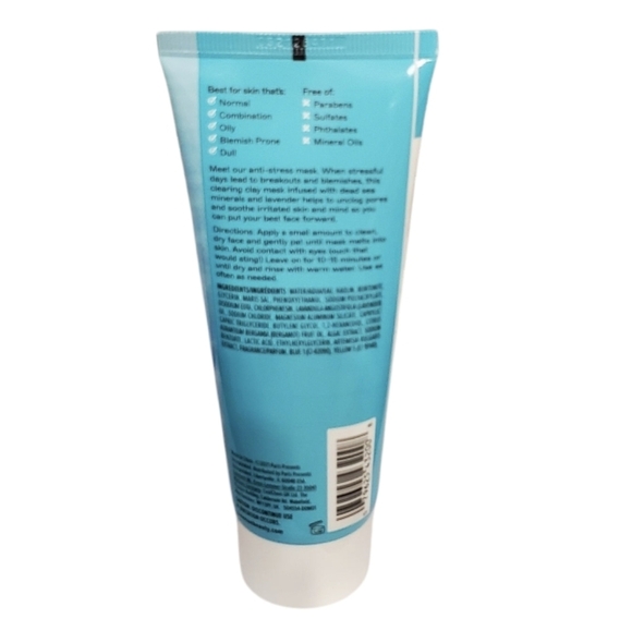 New Freeman Anti-Stress Dead Sea Minerals Sensitive Skin Face Clay Mask - Picture 2 of 3